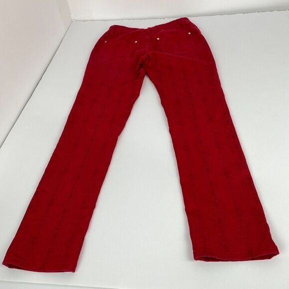 Lexi Jeans Womens Size 6 Straight Leg Red Stretch Cotton Blend Comfort Used - Picture 2 of 16